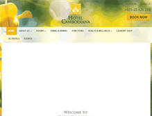 Tablet Screenshot of hotelcambodiana.com.kh